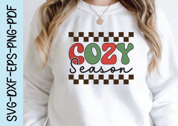 Cozy Season, Retro Christmas Svg Desig Graphics for Crafts