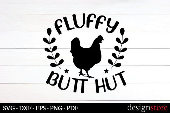 Fluffy Butt Hut Svg: Graphics for Cozy Crafts