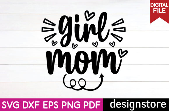 Girl Mom Svg Graphics for Crafts and Branding