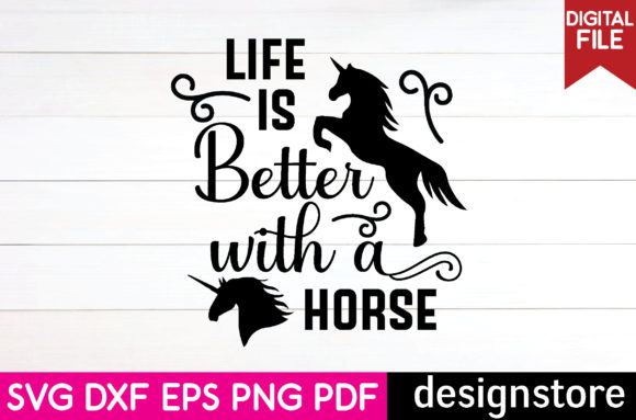 Horse Svg-life is Better with a Horse Graphics and Crafts Review